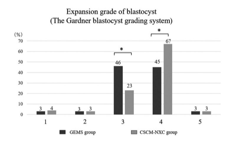 イメージ図：Expansion grade of blastocyst