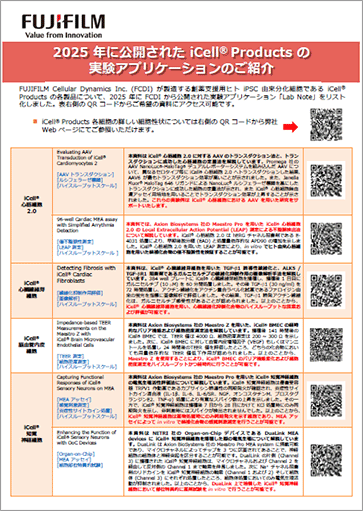 2025 年に公開されたiCell® Products の実験アプリケーションのご紹介