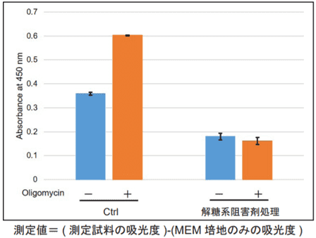 測定値＝（測定試料の吸光度）－（MEM 培地のみの吸光度）