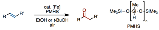 鉄触媒を用いるワッカー酸化の反応例
