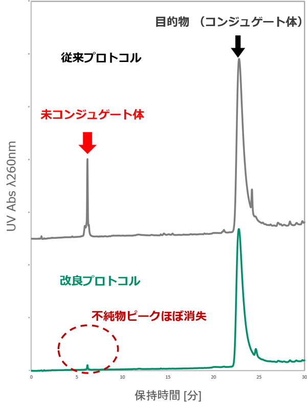 [グラフ]Cholesteryl-TEG conjugated siRNA sense  strand