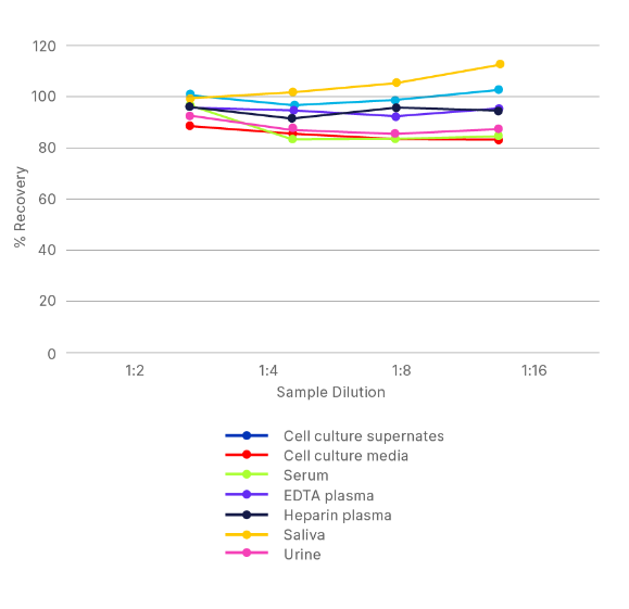 Human E-Cadherin Quantikine ELISA Kit 添加回収試験