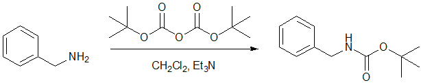 (Boc)<sub>2</sub>Oを用いたアミノ基の保護反応