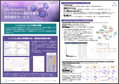  『10x Genomics シングルセル解析』（日本国内ラボ実施）