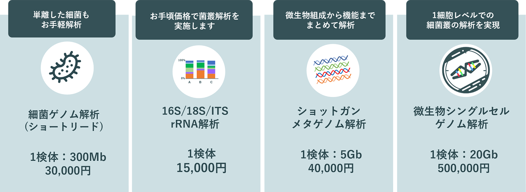 微生物の各種解析サービスも安心価格でご対応