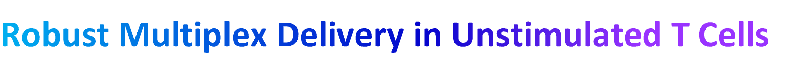 Robust Multiplex Delivery in Unstimulated T Cells
