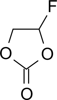 Fluoro Ethylene Carbonateの構造式