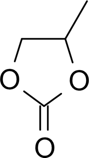 Propylene Carbonateの構造式