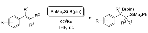炭素-炭素二重結合へのシリルホウ素化