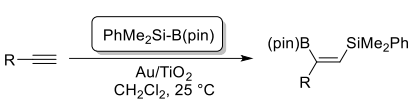 炭素-炭素三重結合へのシリルホウ素化