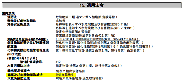 （1）SDS（当社製造品）