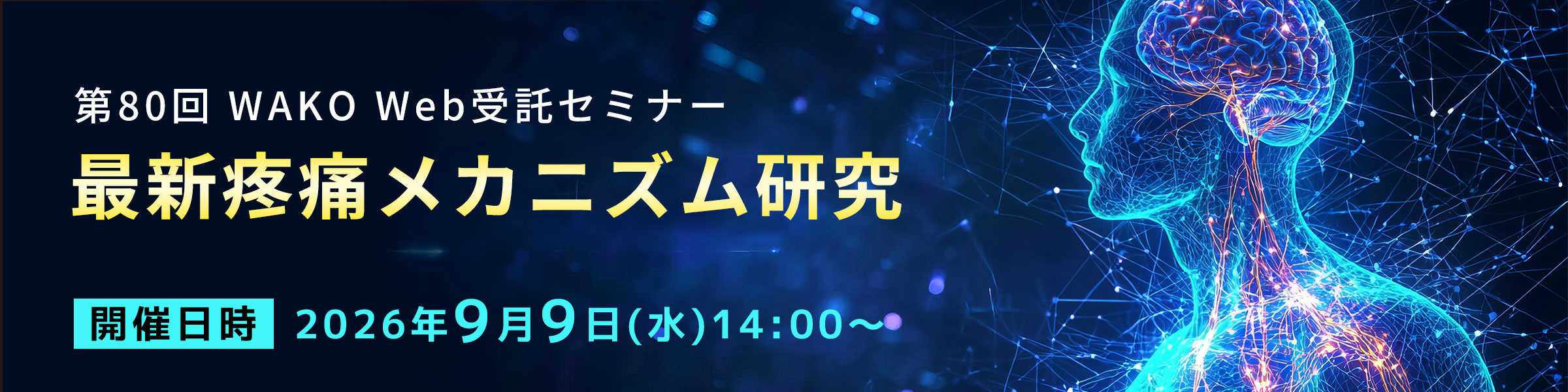 第80回 WAKO Web受託セミナー 『最新疼痛メカニズム研究』