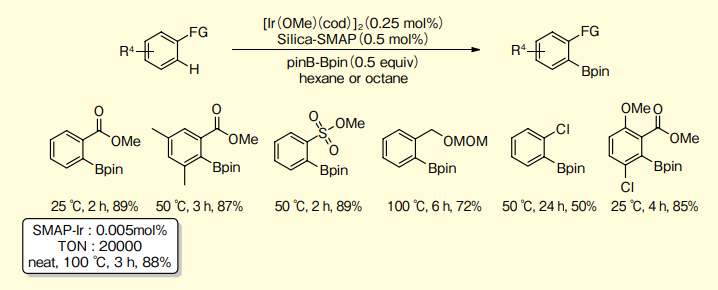 図８．オルト位選択的芳香族 C-H ほう素化