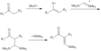Bredereck試薬とカルボニル化合物との反応