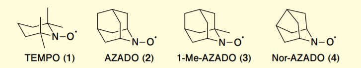 Figure 1. Structures of nitroxy radicals