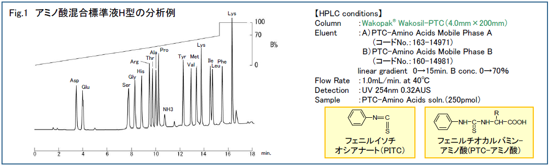 Fig.1 アミノ酸混合標準液H型の分析例