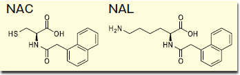 図1． NAC とNAL の構造式