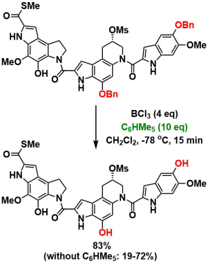 Yatakemycinの全合成への応用例
