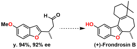 マクミラン触媒を(+)-Frondrosin Bの全合成に用いた例