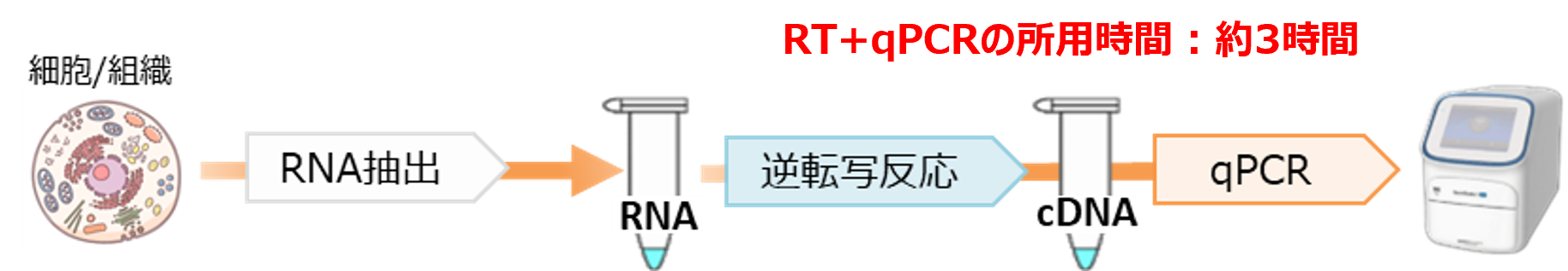 2-Step法の使用製品例と所要時間の例