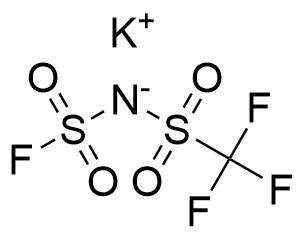 (フルオロスルホニル)(トリフルオロメタンスルホニル)イミド=カリウム
									
									
										Potassium (Fluorosulfonyl)(trifluoromethanesulfonyl)imide