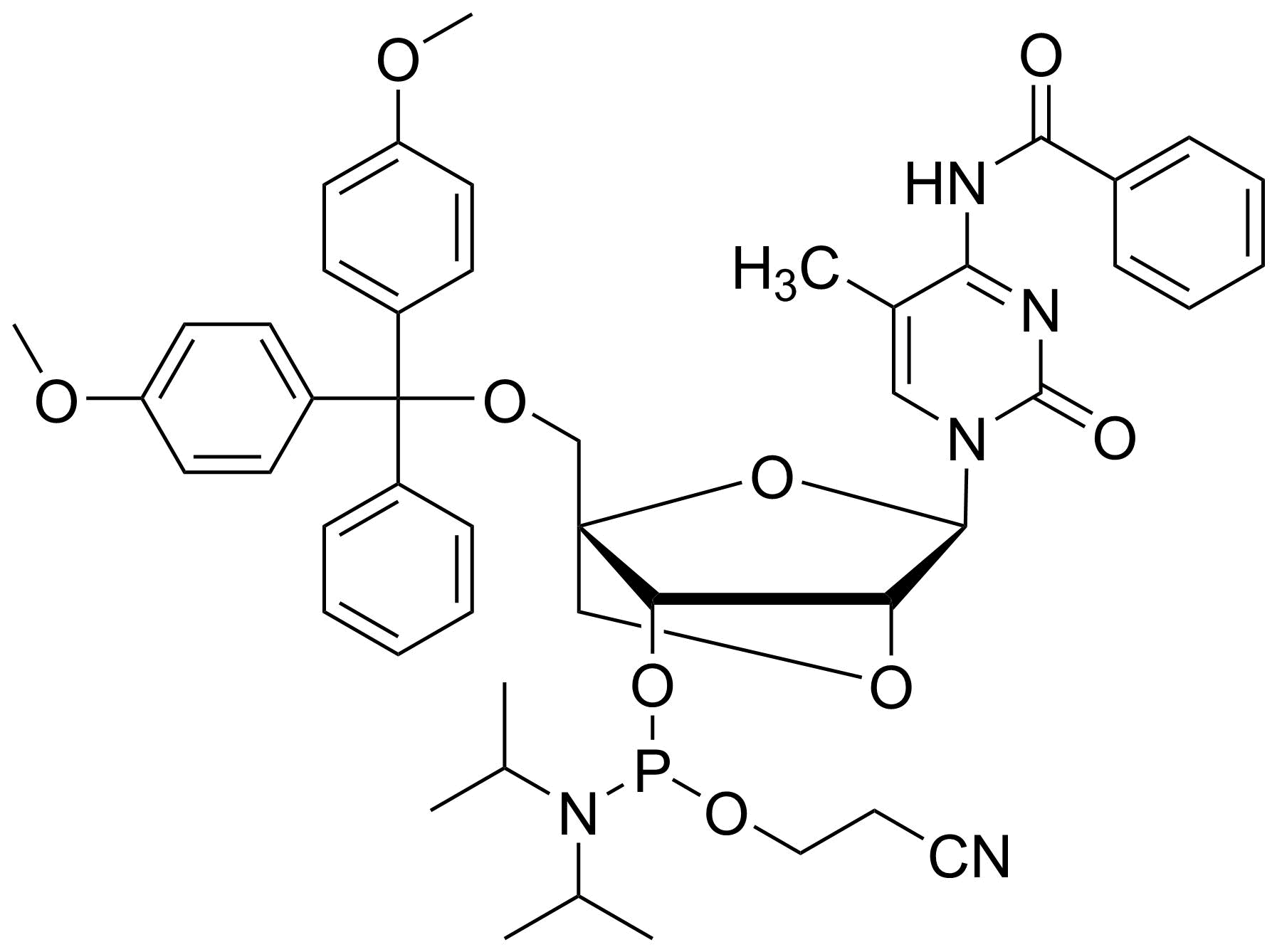 206055-82-5・架橋型核酸-mC(Bz)-シアノエチルホスホロアミダイト(異性 
