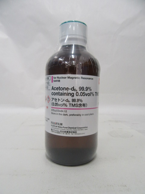 666 52 4 アセトン D6 99 9 0 05vol Tms含有 Acetone D6 99 9 Containing 0 05vol Tms 019 015 詳細情報 分析 医薬品 製造 品質管理 合成 材料 試薬 富士フイルム和光純薬