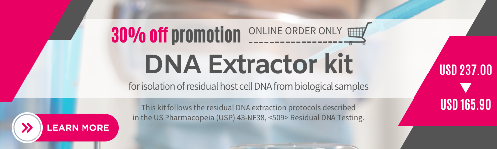 [DNA Extractor<sup>®</sup> Kit 30% OFF Promotion] Offer expires on 31st March 2024